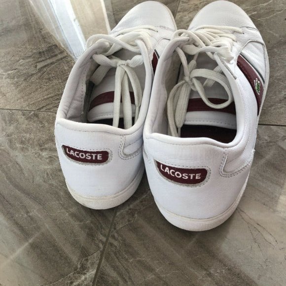 White Lacoste Sneakers - Picture 3 of 3